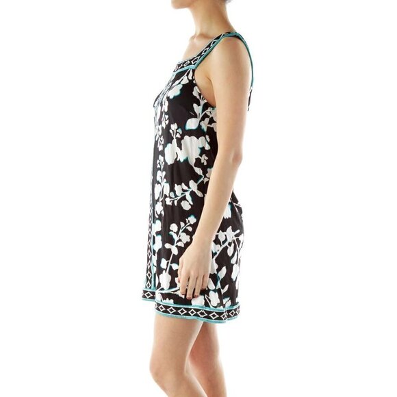 BCBG MaxAzria Black White Printed Day Dress - Picture 3 of 3